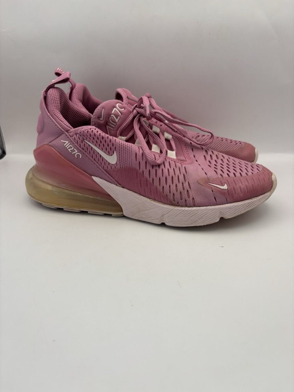Nike Air Max 270 GS Magic Flamingo Pink Foam Kids Size 6.5 Y